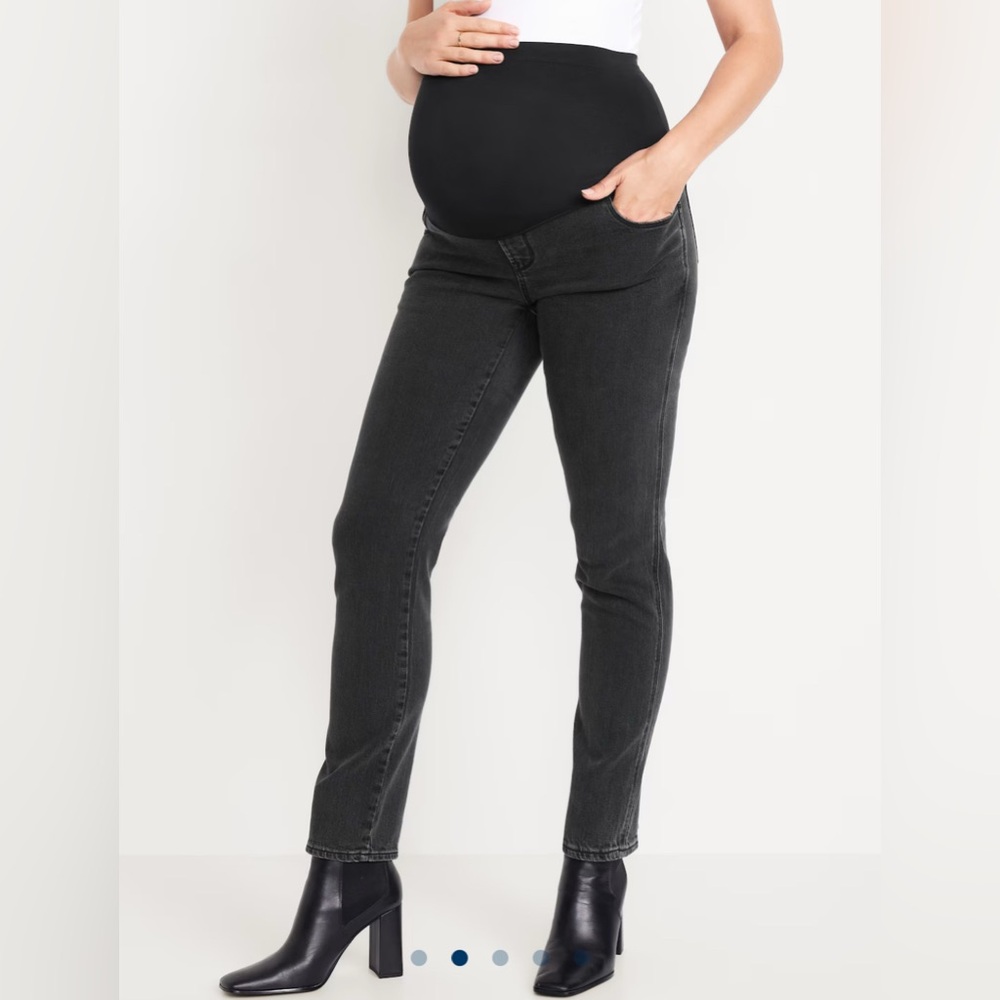 Old Navy Maternity Full-Panel Vintage Slim Jeans, size 2